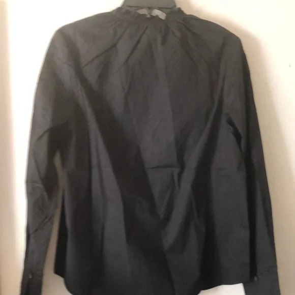 Thakoon Smocked Neck Poplin Blouse size Large New